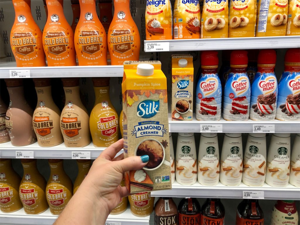 silk pumpkin spice almond creamer at target