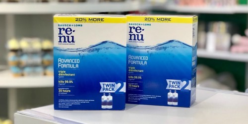 Bausch + Lomb ReNu Lens Solution Twin Pack Only $8 Shipped at Amazon (Just $4 Each)