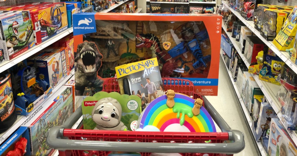 toys in Target shopping cart