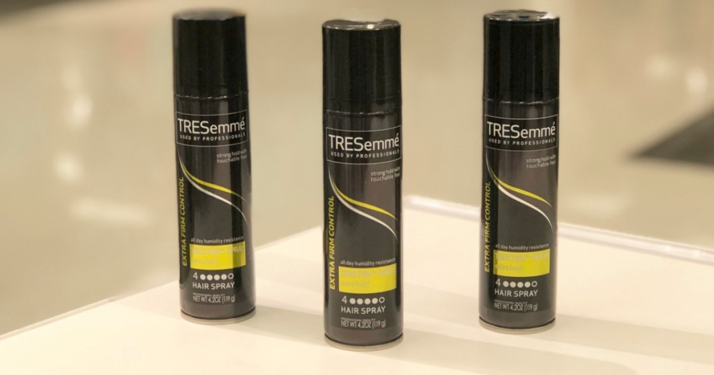 three tresemme hair sprays