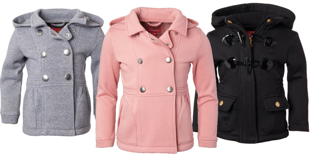 Zulily hooded fleece jackets and peacoats