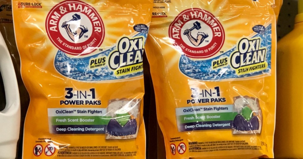 Arm & Hammer Power Paks on shelf