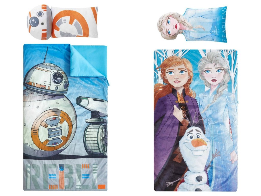 BB-8 and Frozen sleeping bags