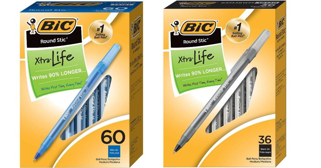 Bic Pens 60-count in black and blue