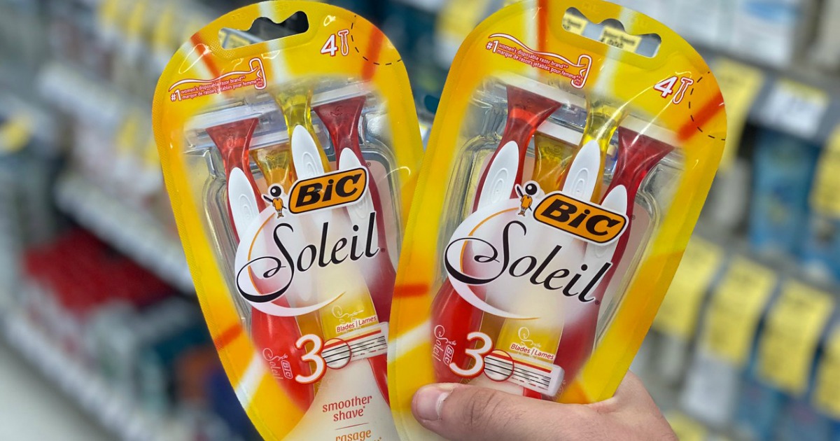 Bic Soleil Razors in Hand