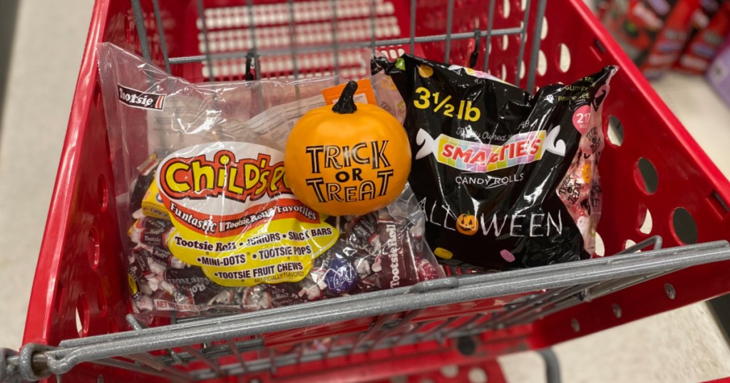 Target Halloween Candy in Shopping Cart