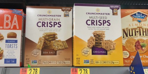 New $1/1 Crunchmaster Crackers Coupon = 78¢ After Cash Back at Walmart