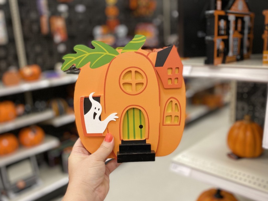 Pumpkin house Mini Mantle Decor at Target 