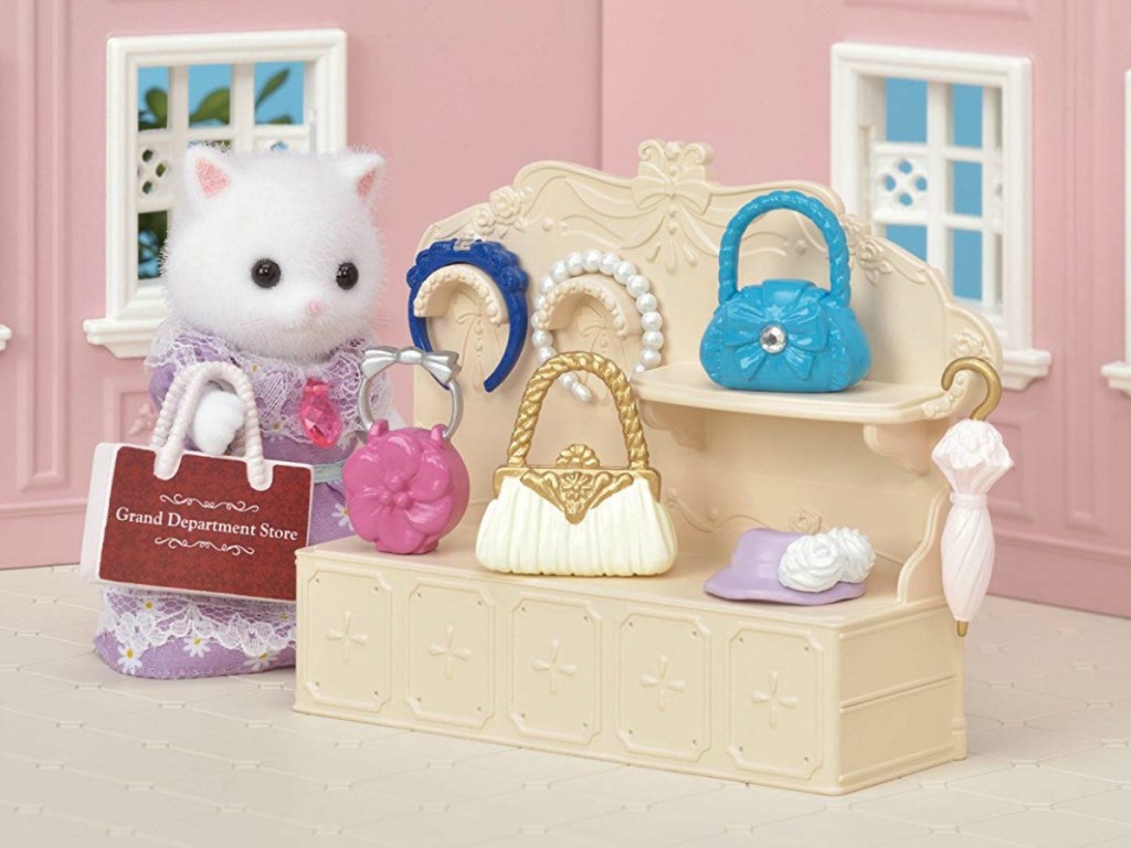 Calico Critters fashion boutique setup