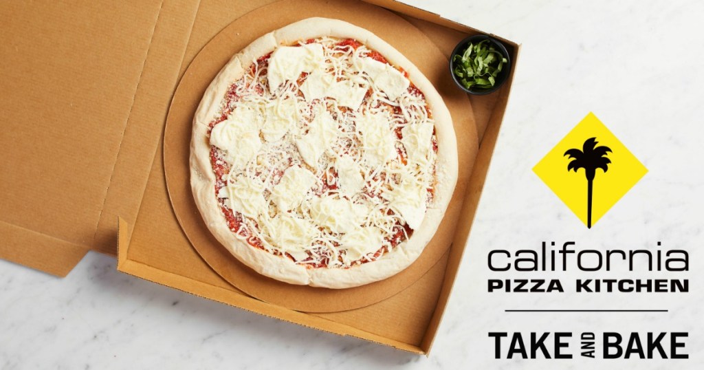 California Pizza Kitchen Take & Bake Pizza in box