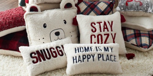 Cuddl Duds Sherpa Throw Pillows from $7.49 Each on Kohls.online (Regularly $30) | Black Friday Deal