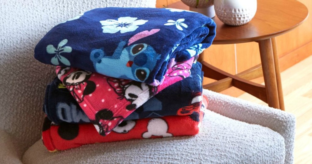 Disney Blankets on chair