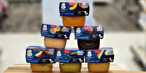 NEW Gerber Coupons = Puree 2-Packs Only 64¢ at Target + More