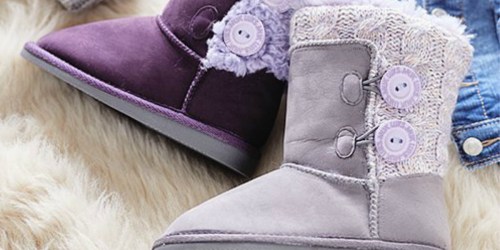 Muk Luks Girls Cozy Boots Only $14.99 at Zulily (Regularly $48)