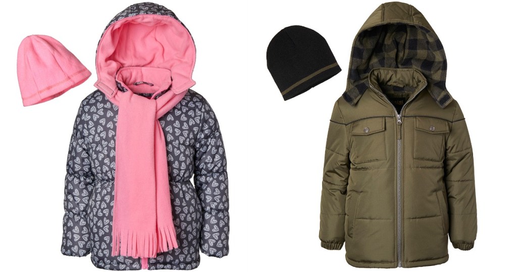 Heart and Cut Puffer Jackets