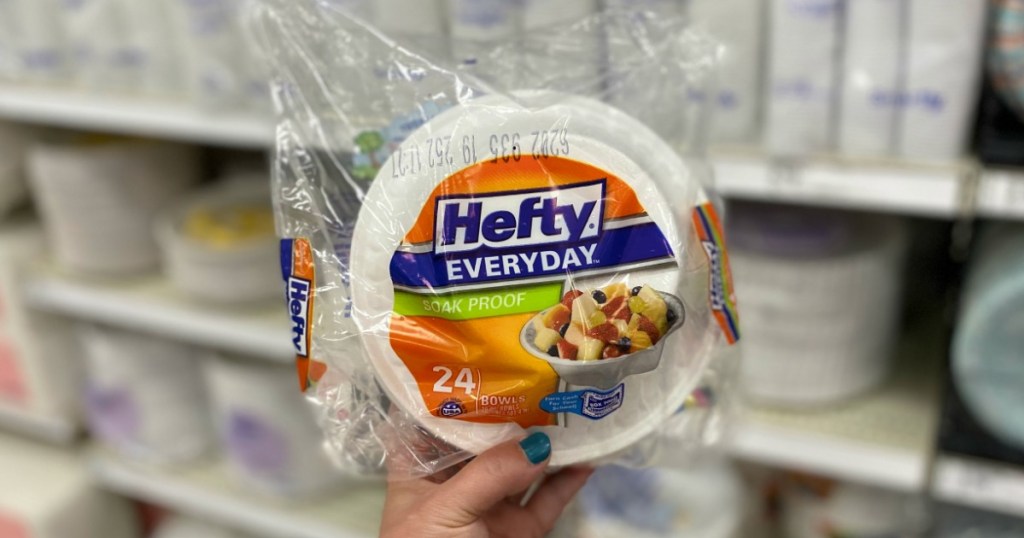 Hefty Bowls in Target Aisle