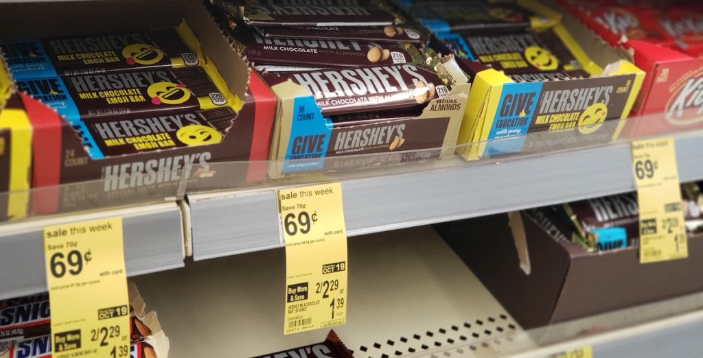 Hershey's Bars at Walgreens