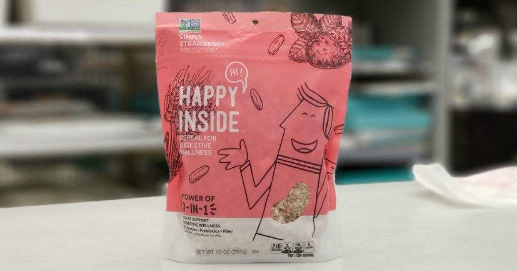 Hi! Happy Inside Cereal bag