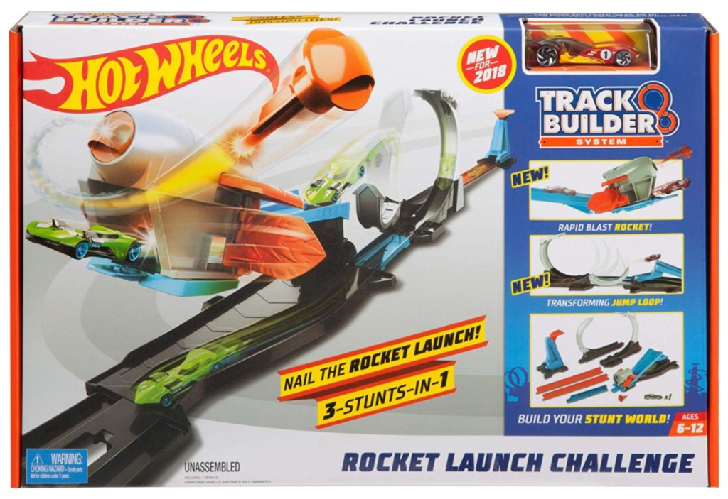 Hot Wheels Track Builder Rocket Launch Challenge Play Set in box