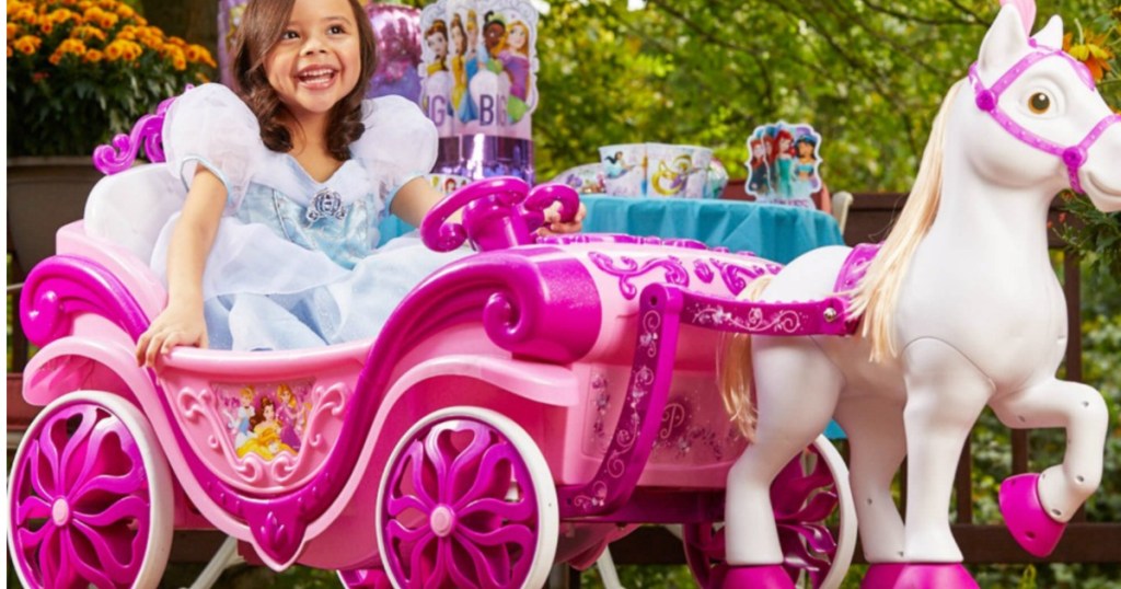 Disney Princess Horse & Carriage Ride-On Toy 