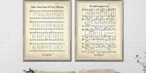 Vintage Hymn Prints as Low as $8 Shipped | Over 200 Cherished Hymns Included