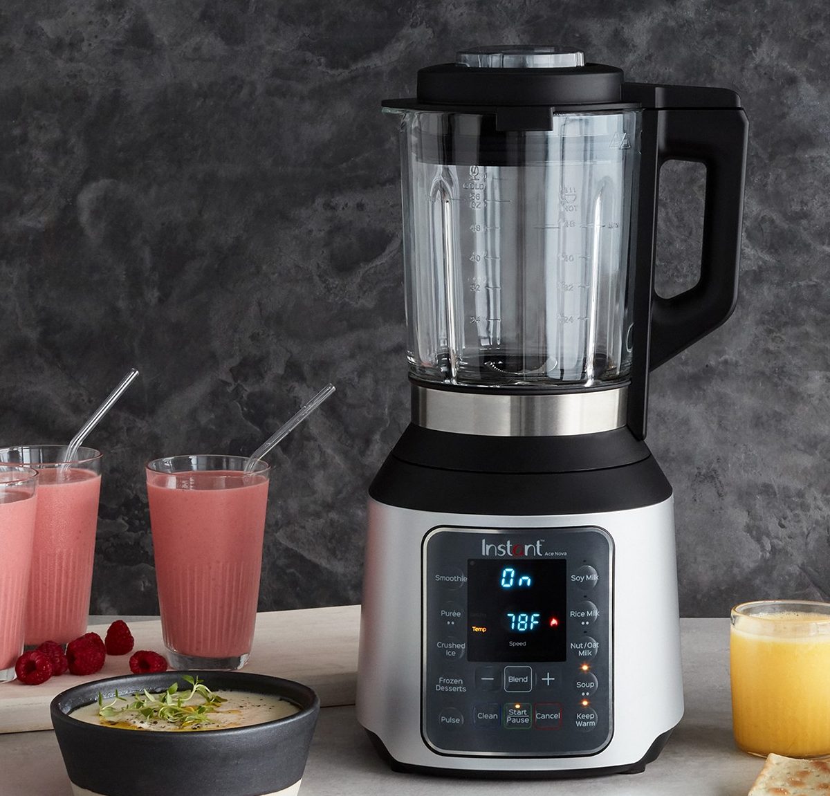 Instant Pot Ace Nova with soup and smoothies