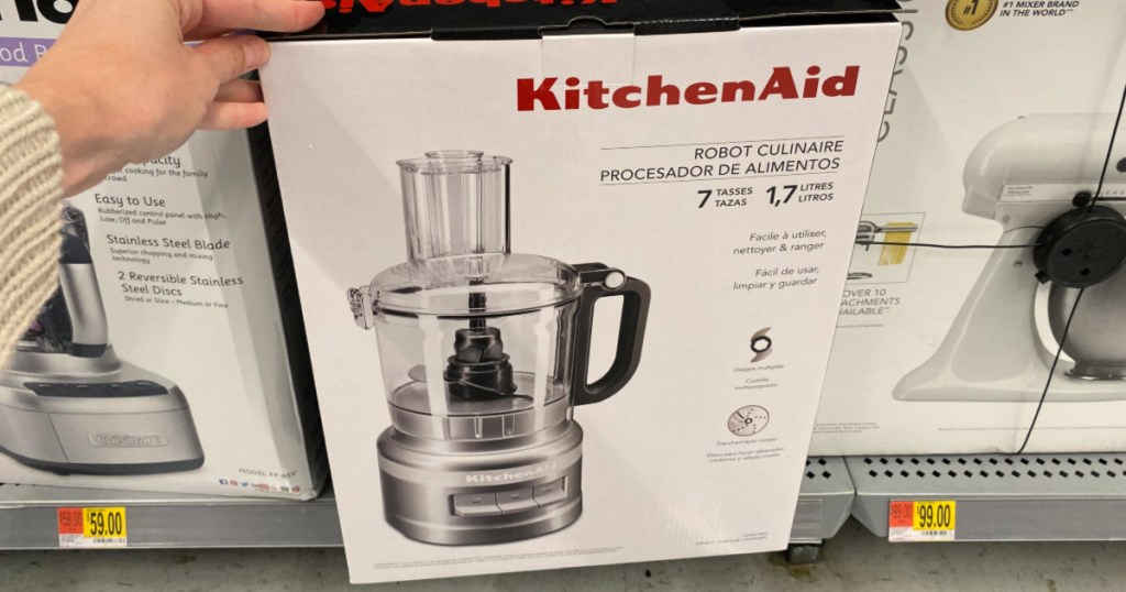 KitchenAid 7 Cup Contour Silver Food Processor in Walmart