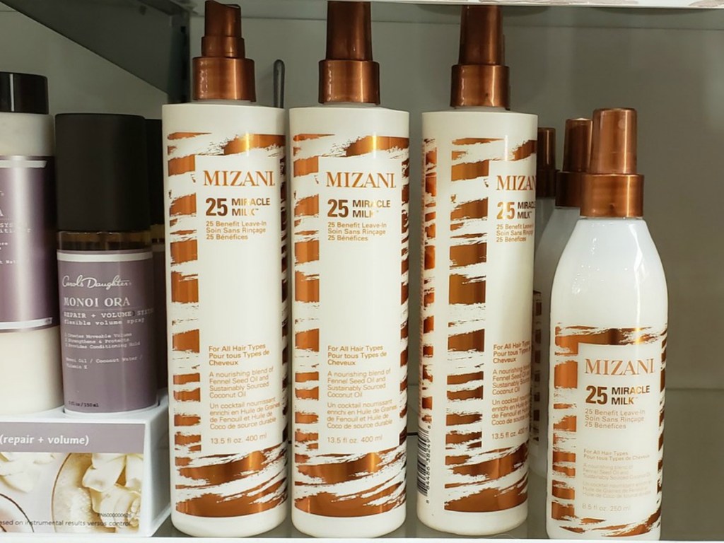 Mizani Miracle Milk on shelf at ULTA