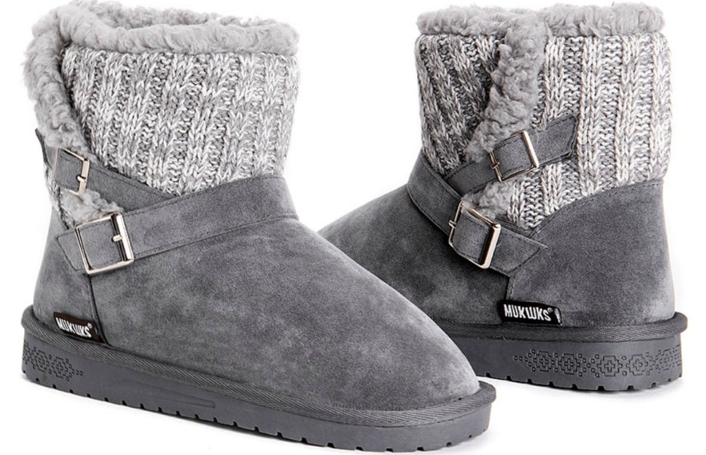 Women's boots in gray