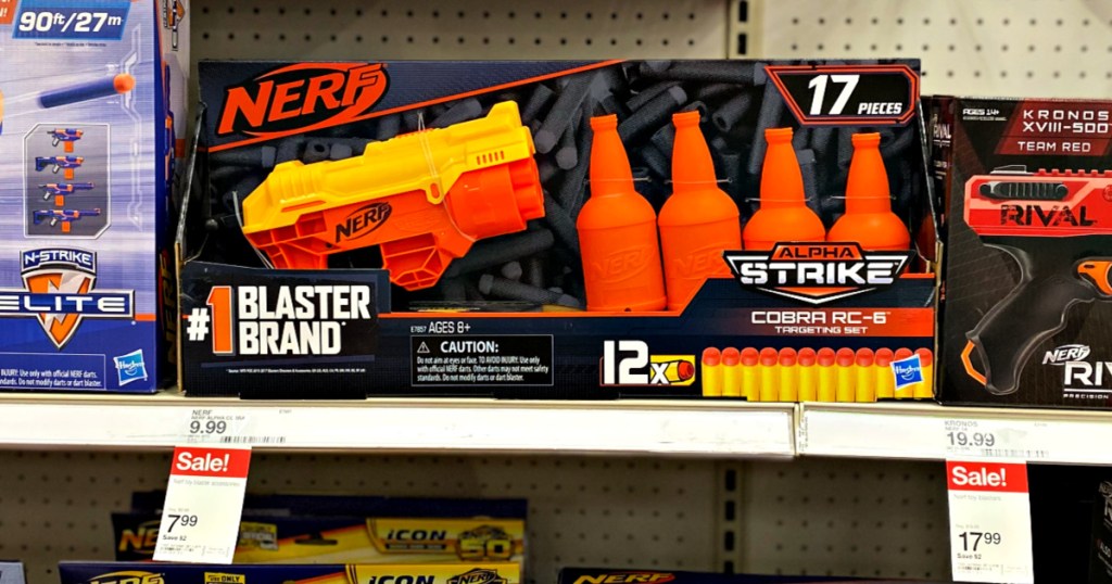 NERF Alpha Strike Cobra RC-6 Blaster and Target Set