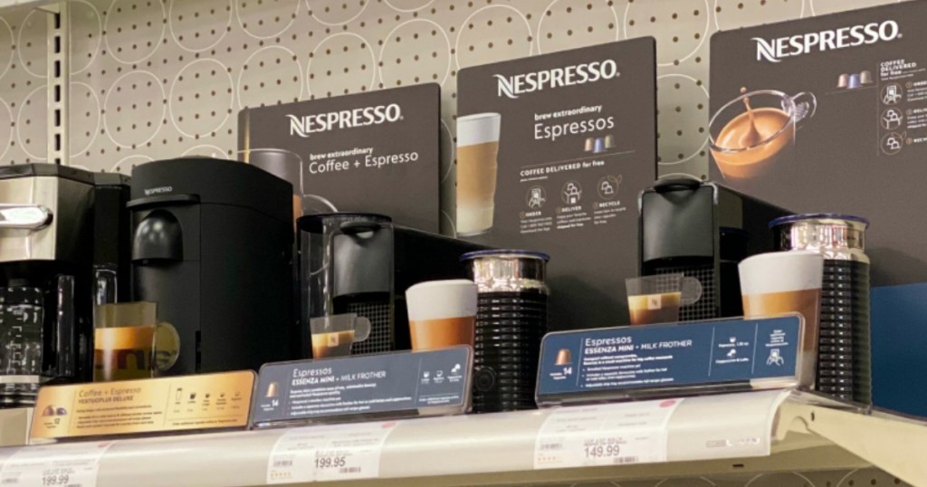 Nespresso Coffee Makers on Target shelf