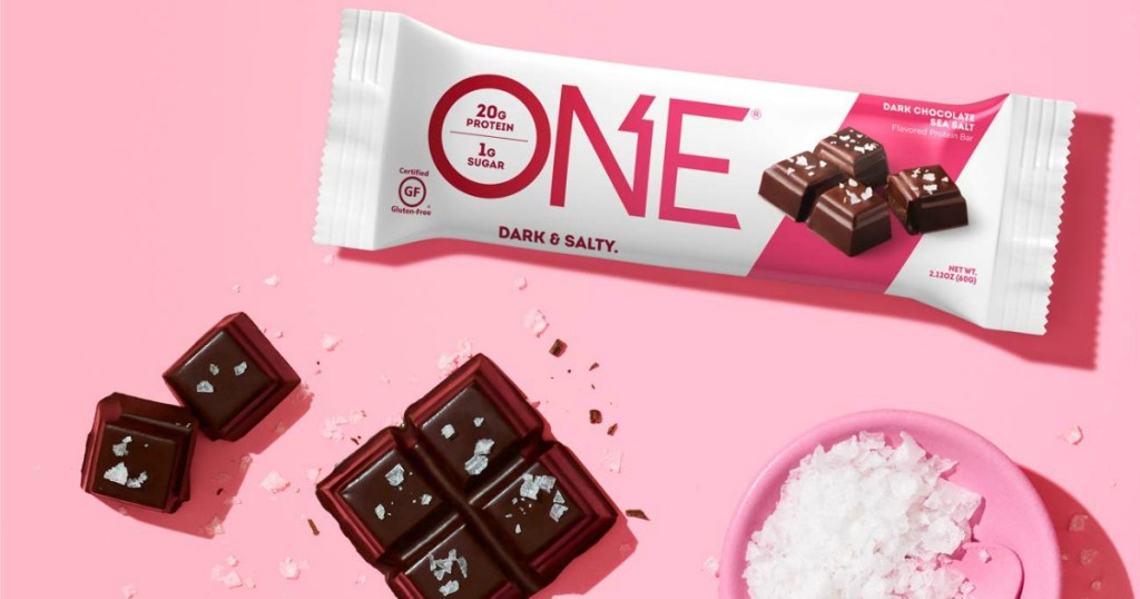 ONE Protein Bar in dark chocolate sea salt