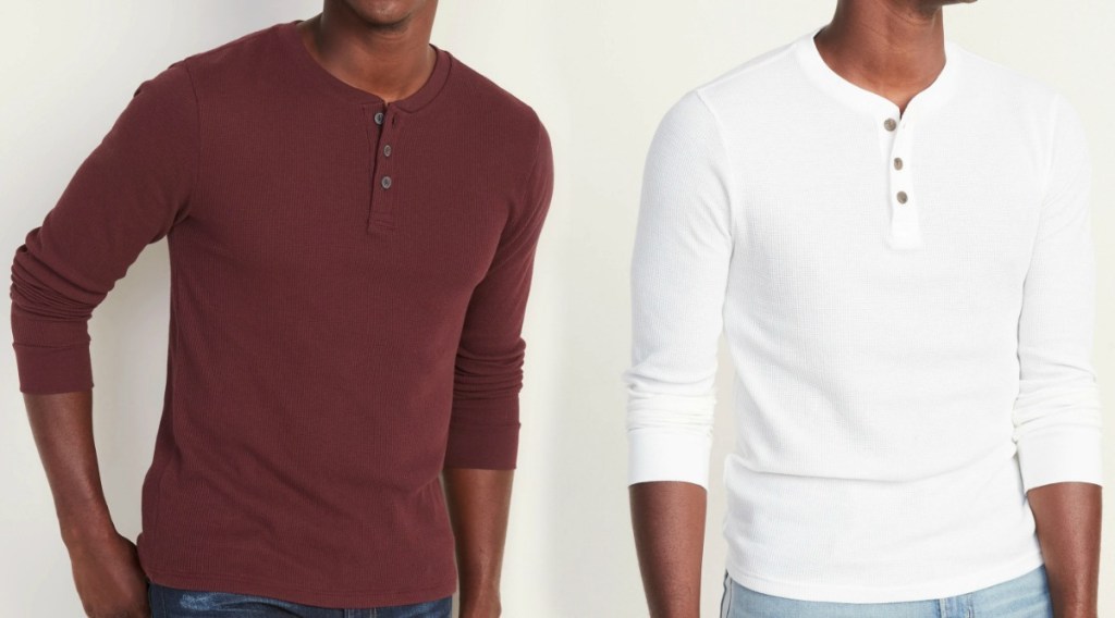 Old Navy Men's Thermal Knit Henley