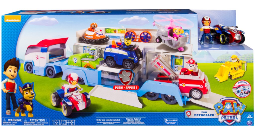 paw patroller rescue transport vehicle in box