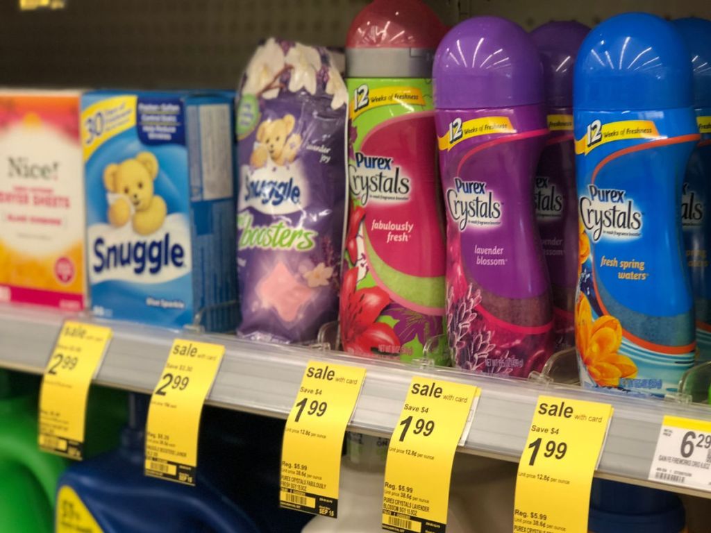 Purex Crystals on shelf at walgreens