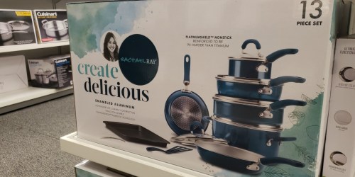 Rachael Ray 13-Piece Cookware Set as Low as $42.94 Shipped After Rebate + Get $10 Kohl’s Cash