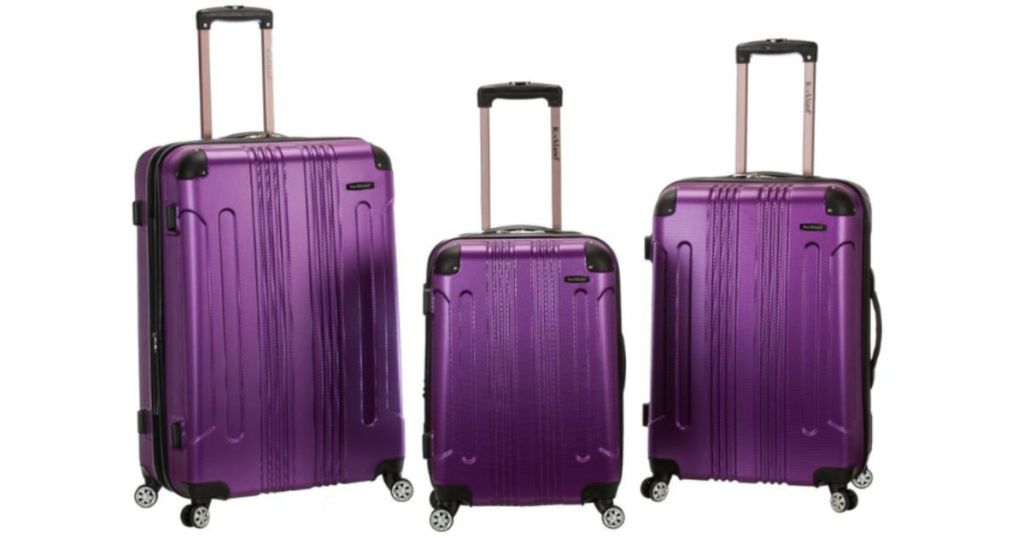 Rockland Sonic 3-Piece Hardside Spinner Luggage Set