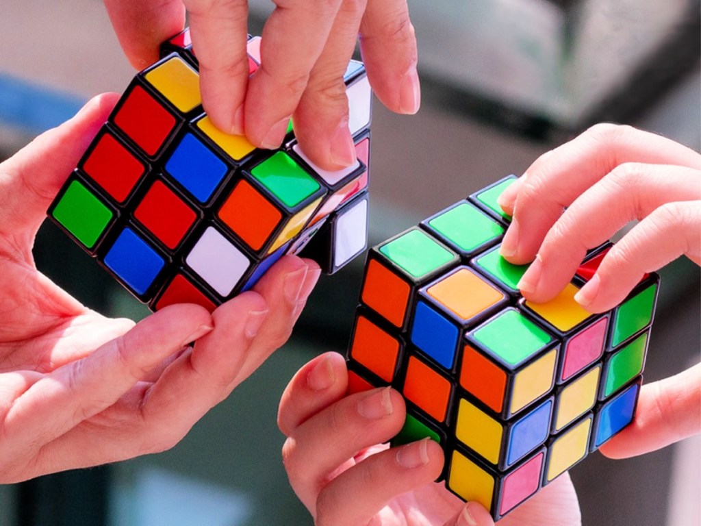 Rubik's Cube in hands