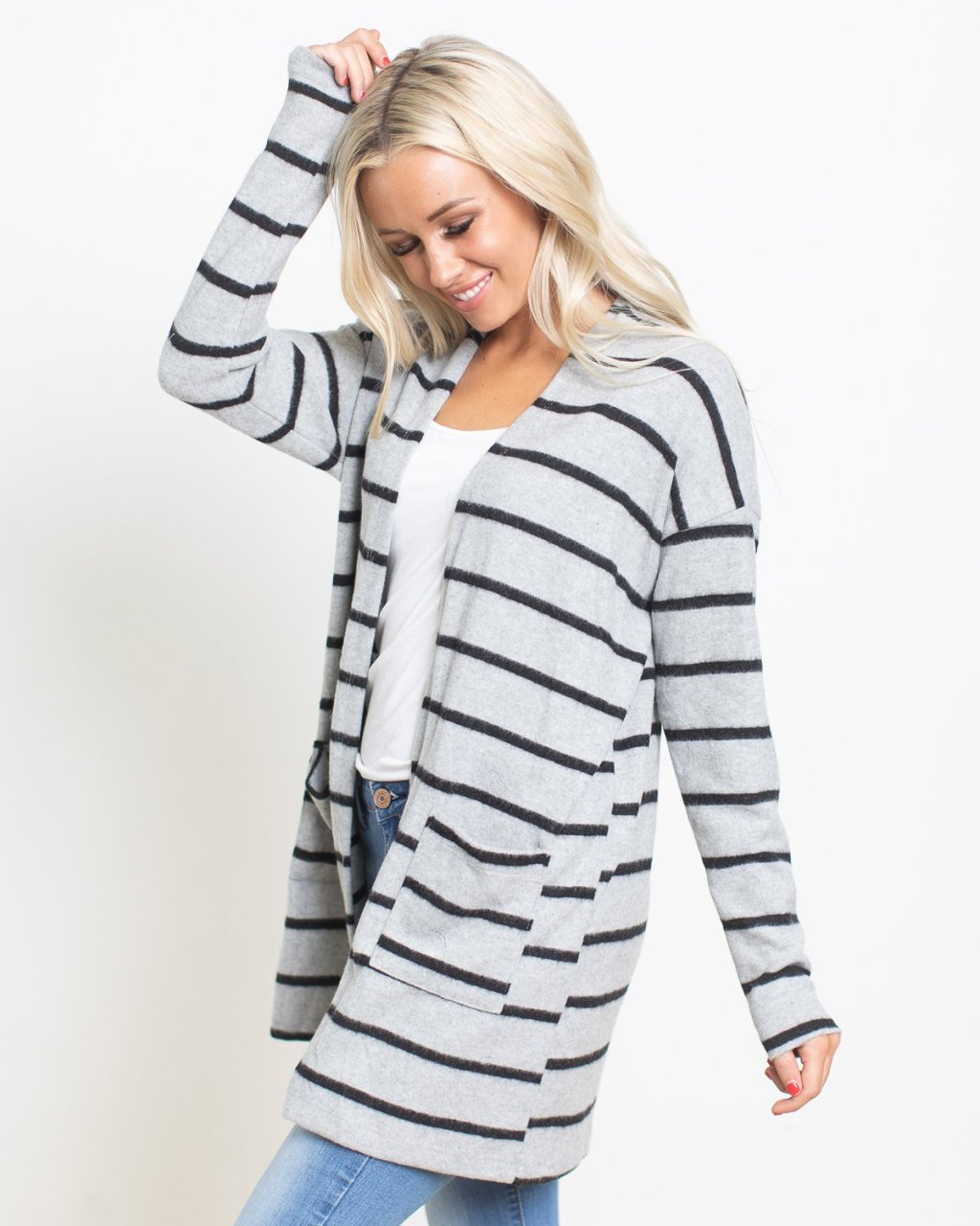 Shara Striped Cardigans