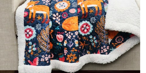 Sherpa Quilted Throws Only $19.99 at Zulily (Regularly $42+)