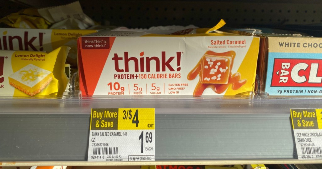 think thin bars on shelf at walgreens