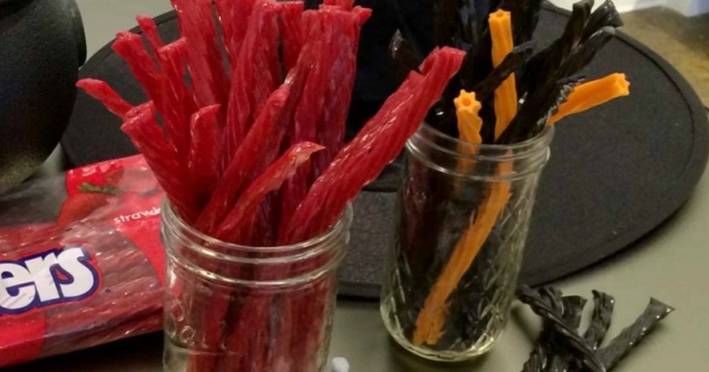 Twizzlers Candy with Halloween Decor