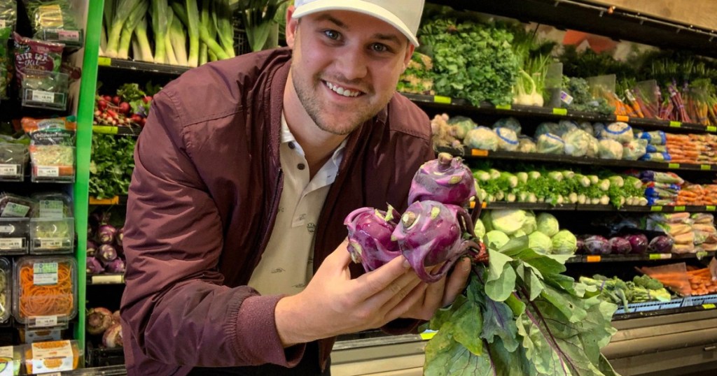 Whole foods produce with Stetson