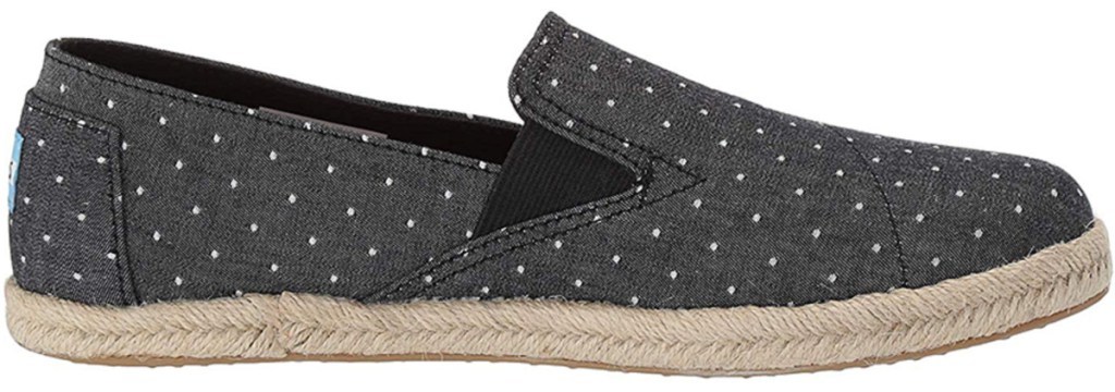 Women's Black Dot Redondo Chambray Espadrille Flat