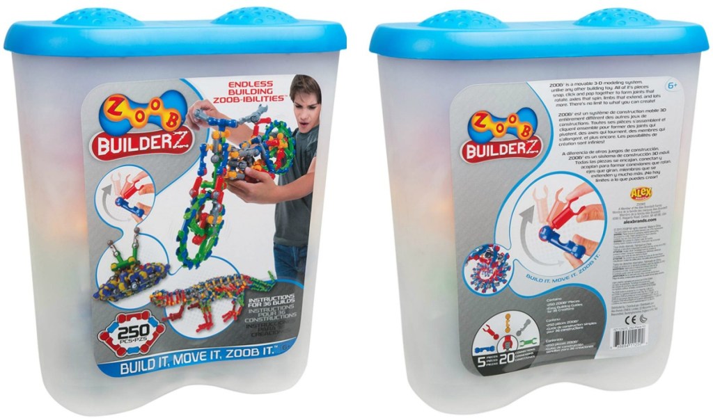 Front and back view of ZOOB Builderz Set