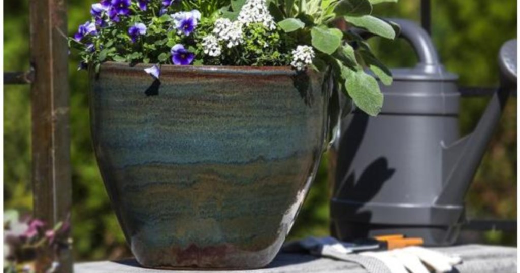 allen roth ceramic planter