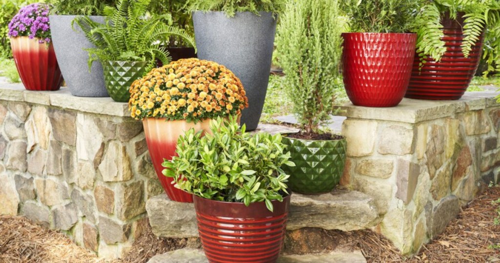 allen roth resin planters