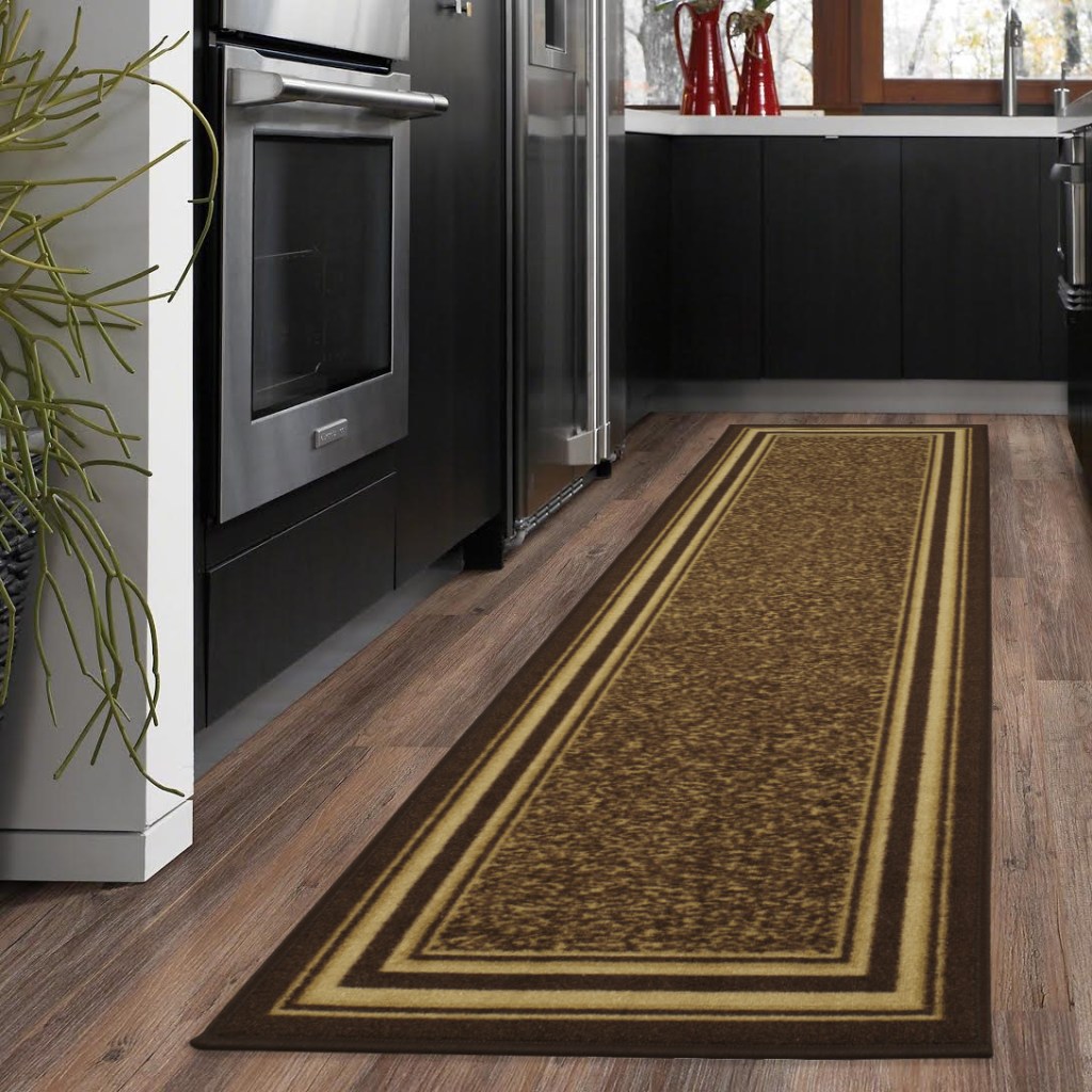 border runner rug in kitchen