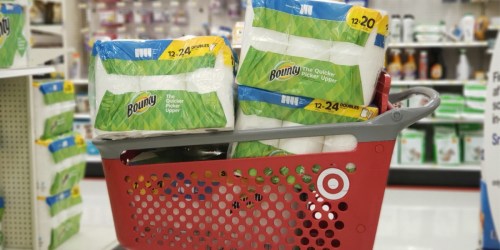 FREE $15 Target Gift Card w/ $50+ Household Essentials Purchase | Save on Bounty, Charmin & More