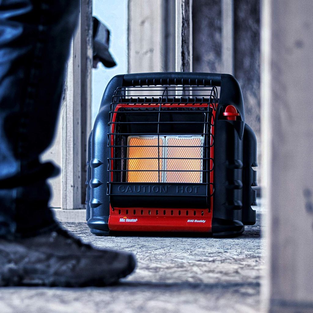 Big Buddy Mr. Heater in outdoor space